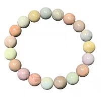 Agate Jewelry Bracelet, Alexa Agate, Round, Unisex & different size for choice, mixed colors, Length:Approx 18 cm, Sold By PC