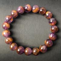 Bracelets quartz, Purple-Rutilated-Quartz, Rond, unisexe & normes différentes pour le choix, violet, Longueur Environ 18 cm, Vendu par PC