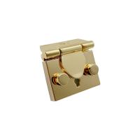 Tibetan Style Bag Decorative Lock, gold color plated, DIY, nickel, lead & cadmium free, 47x38mm, Sold By PC