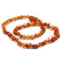 Amber Necklace, Nuggets, for children & frosted, more colors for choice, 6-10mm, Length:Approx 33 cm, Sold By PC