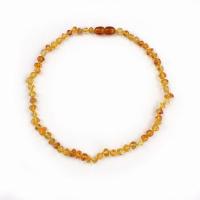 Amber Necklace, Nuggets, for children, more colors for choice, 6-10mm, Length:Approx 32 cm, Sold By PC