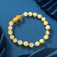 Amber Bracelet, Round, different length for choice & for children, more colors for choice, 15mm, Sold By PC