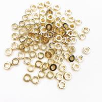 Copper Coated Plastic Beads plated DIY golden Sold By Bag