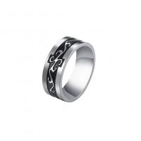 Prst prsten z nerezové oceli, 304 Stainless Steel, hand leštěný, módní šperky & různé velikosti pro výběr & pro muže, Původní barva, 8x2mm, Prodáno By PC