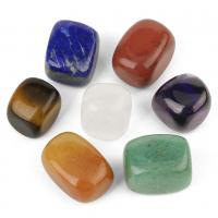 misto de pedras semi-preciosas enfeites, 7 peças, 22x15mm, vendido por box