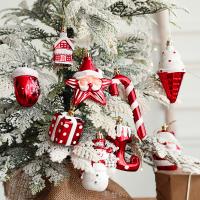 пластик Рождественская елка Украшения, Различная форма для выбора & Рождественские украшения, Много цветов для выбора, 2ПК/указан, продается указан