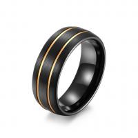 Вольфрамовое стальное кольцо для мужчин, Вольфрама сталь, Другое покрытие, разный размер для выбора & Мужский, Много цветов для выбора, 8mm, размер:8-12, продается PC