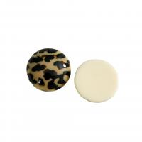 Fashion Resin Cabochons DIY & leopard pattern beige Sold By Lot