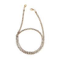 Plastic Pearl Mask Chain Holder with Zinc Alloy plated Unisex 550mm Sold By Lot