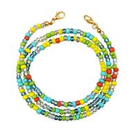 Seedbead Mask Chain Holder with Zinc Alloy Unisex 600mm Sold By Lot