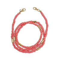 Seedbead Mask Chain Holder with Zinc Alloy Unisex 650mm Sold By Lot