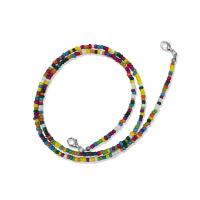 Seedbead Mask Chain Holder with Zinc Alloy plated Unisex 600mm Sold By Lot