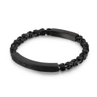 Titanium Steel Bracelet Vacuum Ion Plating for man Length Approx 7.67 Inch Sold By PC
