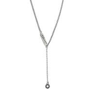 Brass Necklace, with 1.97inch extender chain, fashion jewelry & for woman, nickel, lead & cadmium free, Length:Approx 15.75 Inch, Sold By PC