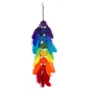 Fashion Dream Catcher Feather with Iron hanging mixed colors 660mm Sold By PC