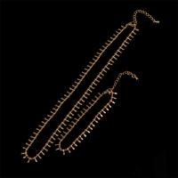 Messing Schmuckset, Armband & Halskette, plattiert, Einstellbar & verschiedene Stile für Wahl & für Frau, keine, frei von Nickel, Blei & Kadmium, 1.60mm, verkauft von PC