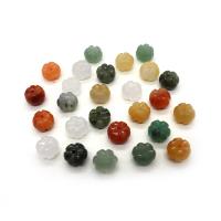 Mixed Gemstone Beads, Pumpkin, Carved, DIY & different materials for choice, more colors for choice, 9x13mm, Sold By PC