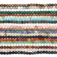 Mixed Gemstone Beads, Hexagon, polished, DIY & different materials for choice & faceted, more colors for choice, 8mm, Sold Per Approx 11 Inch Strand