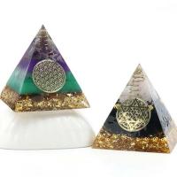 канифоль Пирамида украшения, пирамида, для дома и офиса & Эпоксидная стикер, Много цветов для выбора, 60x60mm, продается PC