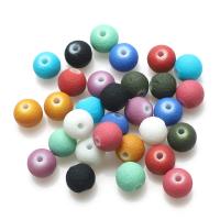 Perles de cristal rondes , vernis au four, DIY & givré, plus de couleurs à choisir, 8mm, Environ 100PC/brin, Vendu par brin