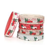Cloth Tinsel, printing, DIY & Christmas jewelry & different size for choice, more colors for choice, 2m/Spool, Sold By Spool