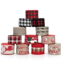 tissu Ruban coloré, impression, DIY & Bijoux de Noël & normes différentes pour le choix, plus de couleurs à choisir, 2m/bobine, Vendu par bobine