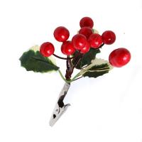 Plastic Christmas Artificial Flower, with PE Foam, handmade, DIY & Christmas jewelry & different size for choice, more colors for choice, Sold By PC