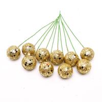PE Foam Christmas Artificial Flower with Sequins Round handmade DIY & Christmas jewelry Sold By Bag