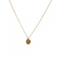 Edelstahl Schmuck Halskette, 304 Edelstahl, 18 K vergoldet, Modeschmuck & für Frau, keine, Länge ca. 16-19.6 ZollInch, verkauft von PC