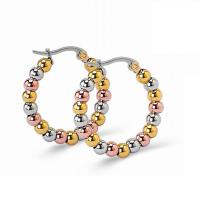 Boucle d'oreille Acier Titane, bijoux de mode & pour femme, couleurs mélangées, 32mm, Vendu par paire