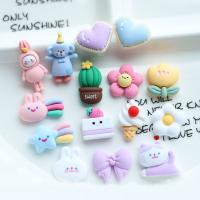 Mobile Phone DIY Decoration Resin Cartoon hand drawing multi-colored 20-25mm Sold By Lot