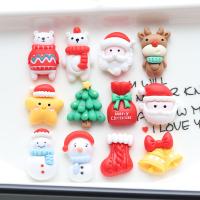 Mobile Phone DIY Decoration Resin Cartoon epoxy gel Christmas Design multi-colored Sold By Lot