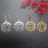 Zinc Alloy Drop Earrings plated fashion jewelry & for woman nickel lead & cadmium free 25*25mm 50mm Sold By Pair