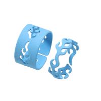 Couple Finger Rings Zinc Alloy stoving varnish 2 pieces & fashion jewelry & for woman Sold By Set