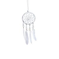 Fashion Dream Catcher Feather with Iron hanging white 180mm Sold By PC