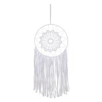 Fashion Dream Catcher, Iron, hanging, white, nickel, lead & cadmium free, 680mm, Sold By PC