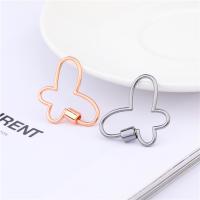 Zinc Alloy Screw Carabiner Lock Charms Butterfly plated DIY nickel lead & cadmium free Sold By PC