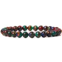 Gemstone Bracelets, Round, Unisex, more colors for choice, 6mm, Length:Approx 19 cm, Sold By PC