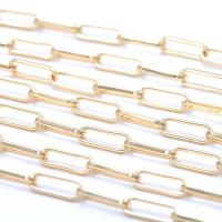 Brass Oval Chain 14K gold plated DIY nickel lead & cadmium free 3.60mm Sold By m