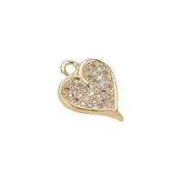 Cubic Zirconia Micro Pave Brass Pendant with Cubic Zirconia 14K gold plated Unisex nickel lead & cadmium free Sold By PC