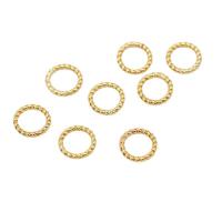 Латунь Ювелирные кольца, Кольцевая форма, 14K плакирование железом, DIY & разный размер для выбора, не содержит никель, свинец, продается PC