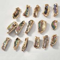 Colgantes de Perlas Freshwater, Perlas cultivadas de agua dulce, con metal, chapado en color dorado, Bricolaje, 10-30mm, Vendido por UD