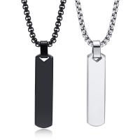 Stainless Steel Jewelry Necklace, 304 Stainless Steel, fashion jewelry & different styles for choice & for man, more colors for choice, 10x40mm, Length:Approx 23.62 Inch, Sold By PC