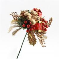 Plastic Christmas Artificial Flower with PE Foam & Cloth handmade DIY & Christmas jewelry Sold By PC