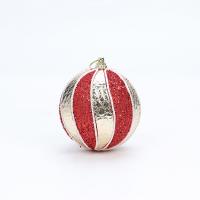 PE Foam Christmas Tree Decoration with Sequins & Plastic Round DIY & Christmas jewelry 80mm Sold By PC