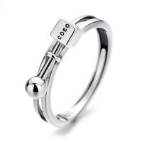 925 Sterling Silver Finger Rings, polished, Adjustable & for woman, original color, Sold By PC