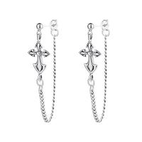 925 Sterling Silver Drop &  Dangle Earrings, polished, different styles for choice & for woman, original color, Sold By Pair