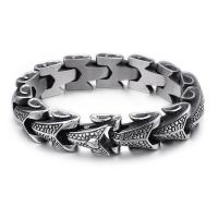 Titanium Steel Bracelet & Bangle, Vacuum Ion Plating, different length for choice & for man, original color, Sold By PC