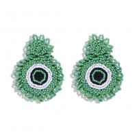 Seedbead Boucle d'oreille goutte, bijoux de mode & pour femme, plus de couleurs à choisir, 73x56mm, Vendu par paire