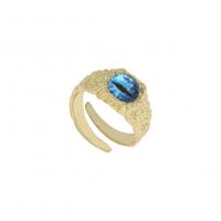 Ρητίνη δάχτυλο του δακτυλίου, Ορείχαλκος, με Ρητίνη, κοσμήματα μόδας & το κακό μάτι μοτίβο & για τη γυναίκα, περισσότερα χρώματα για την επιλογή, 19x11mm, Sold Με PC